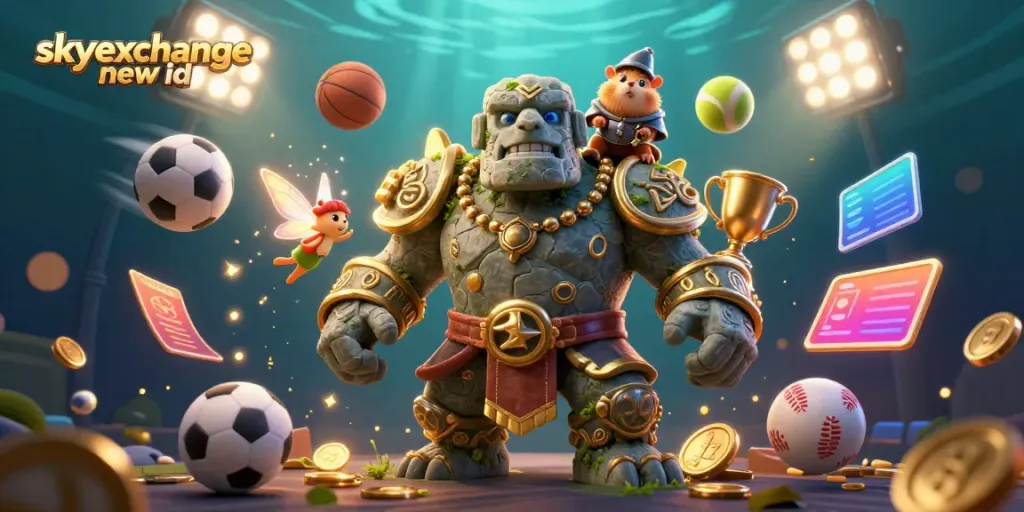Experience lively betting action with the skyexchange new id featuring a golem guardian, fairy, and hamster knight.