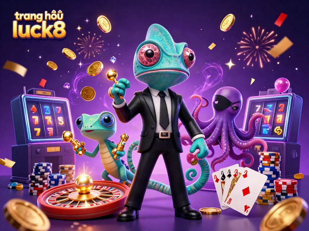 Experience the thrilling action on trang chủ luck8 with vibrant casino characters and dynamic gaming elements.