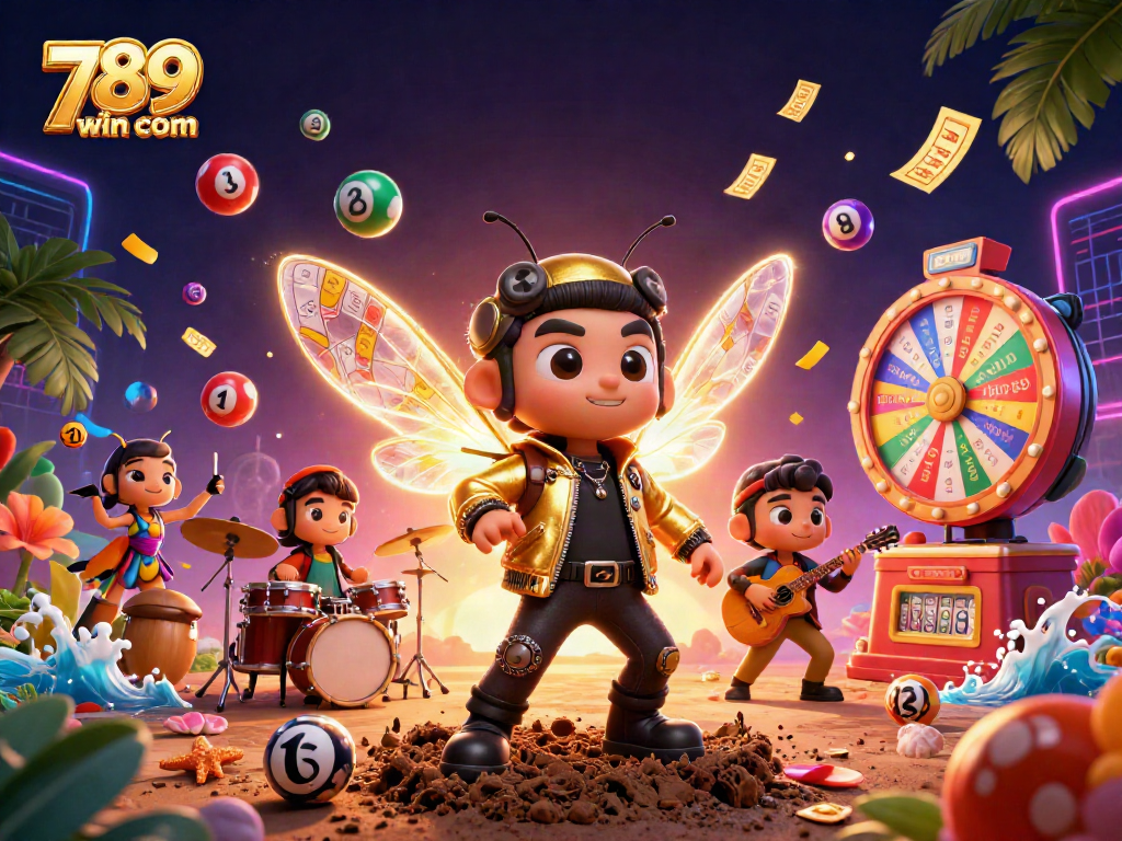Experience the thrill of gaming with 789win com in this vibrant casino-inspired illustration.