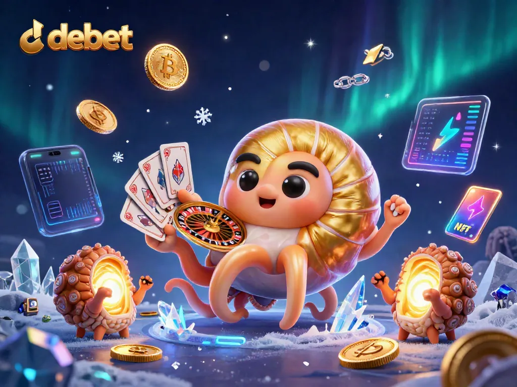 Join the debet adventure with a giant nautilus roulette and glowing NFT cards.
