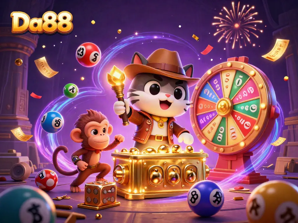 Engage in thrilling casino action with Da88's vibrant slot games and dynamic prizes.