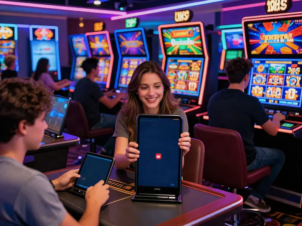 Players enjoying exciting games at red88 online casino, showcasing vibrant gaming atmosphere.