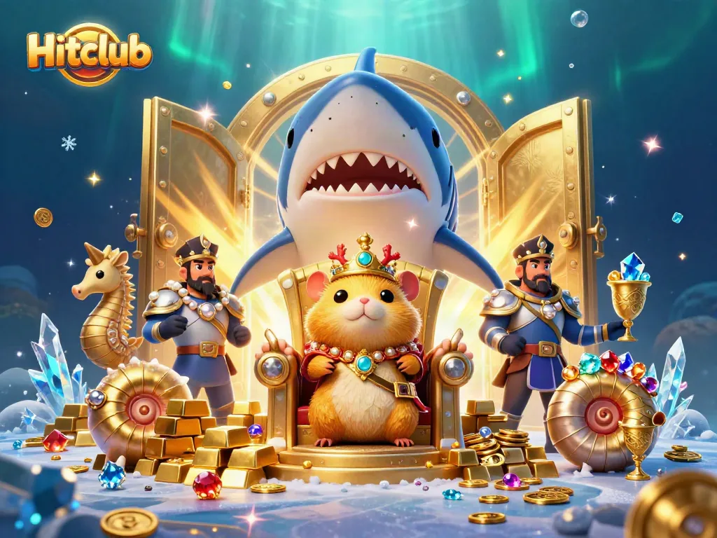 Experience the thrill of Hitclub with regal characters and vibrant casino treasures.