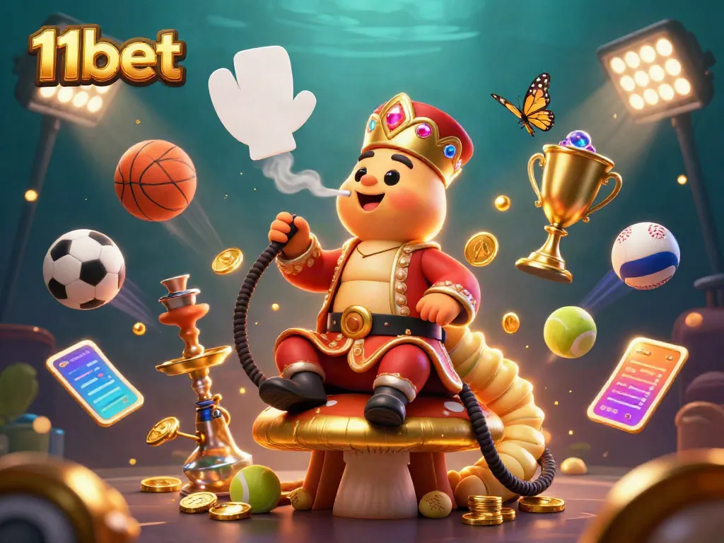 Experience the thrill of winning with 11bet in this vibrant casino scene full of action-packed sports elements.